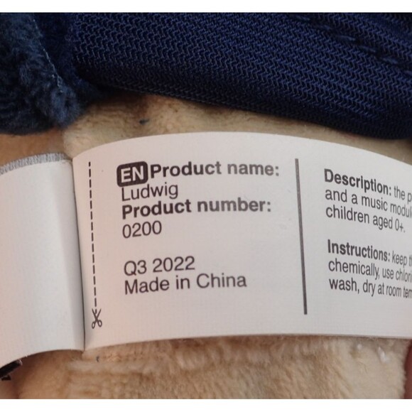 Ludwig Van Beethoven Plush Musical Bear Vosego 16" - Picture 8 of 13